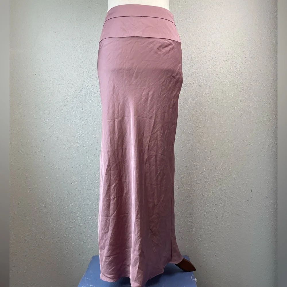 NWOT Free People Dawn Mauve Maxi Skirt Size 2